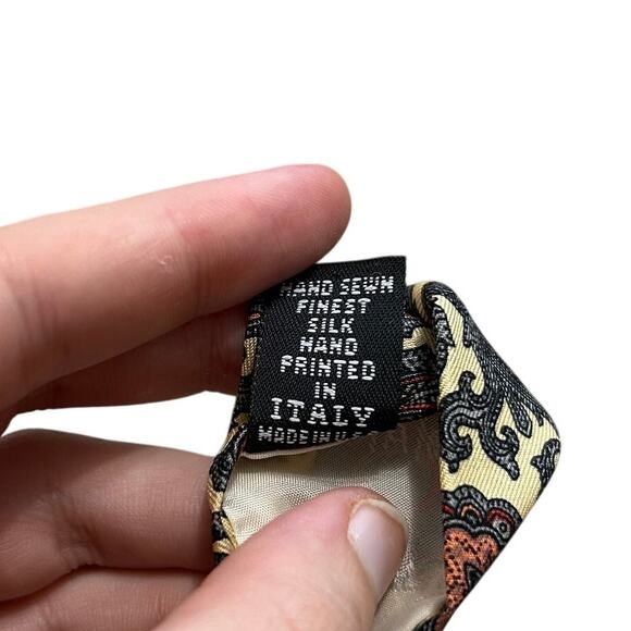 Robert Talbott The Lawrence Shop Cape Cod Paisley Silk Tie One Size Luxury Boho - Picture 6 of 6